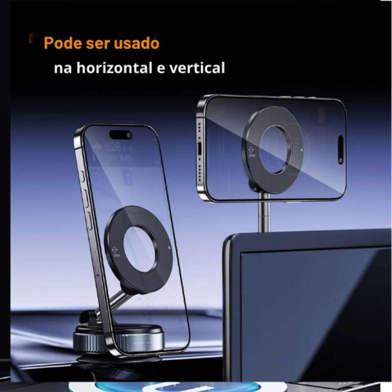 FIXAÇÃO MAGNÉTICA INSTANTÂNEA – SEGURANÇA TOTAL PARA SEU CELULAR!