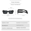 Fashion Retro Thick Leg Square Frame Sunglasses Men Women Popular Brand Small Frame Rice Nail Sun Glasses Black Yellow Glasses